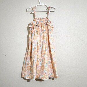 Tommy Bahama Pastel Floral Sundress Elastic Empire Waist Lined Ruffles